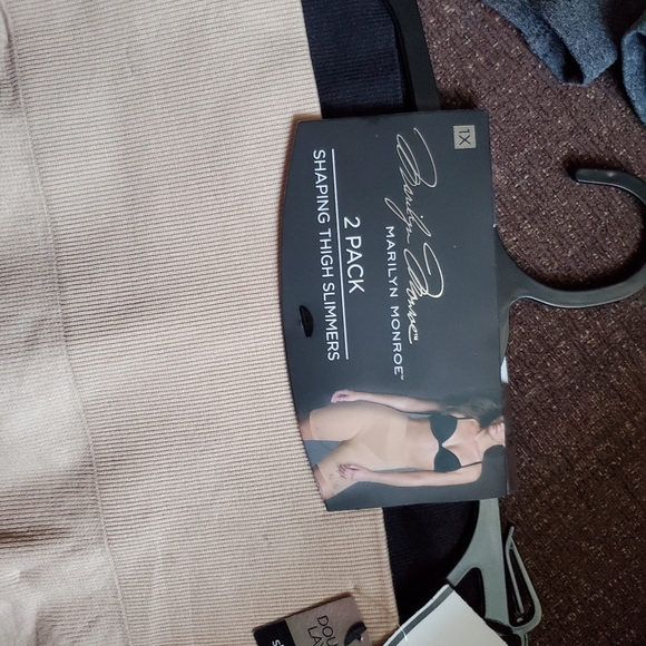 NWT Marilyn Monroe 2Pk Shaping Thigh Slimmders Szs L & 1X Black/ Tan $30 each - Picture 4 of 10